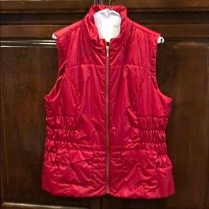 Chico’s zenergy red puff vest